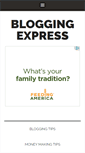 Mobile Screenshot of bloggingexpress.com