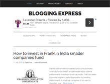 Tablet Screenshot of bloggingexpress.com